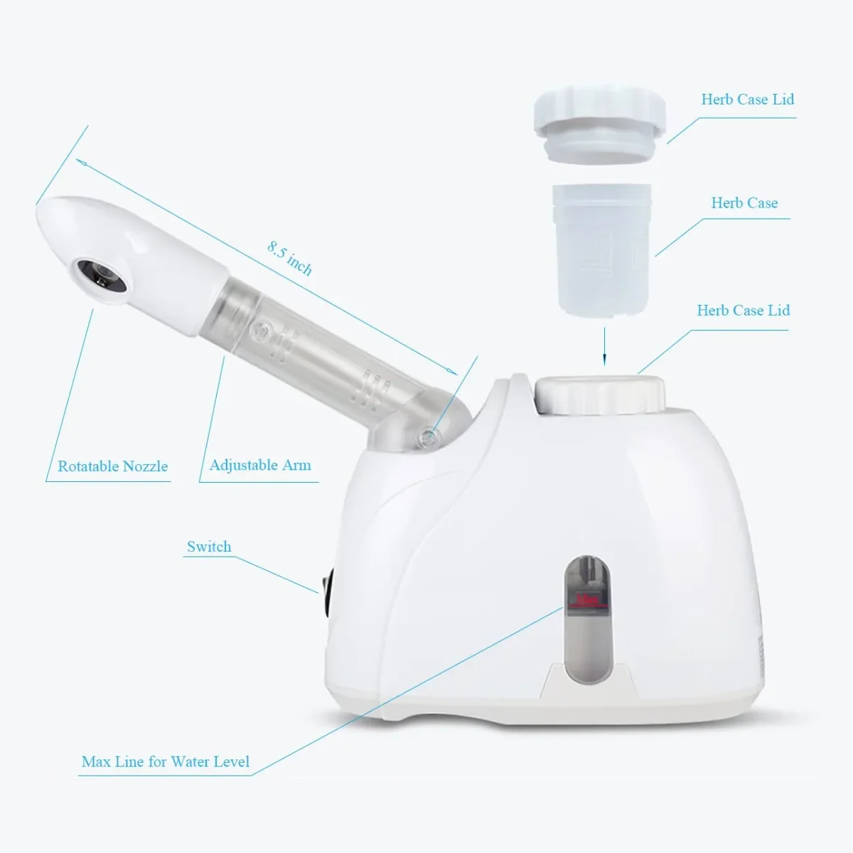 Vapor Ozono Kiss Mini Portatil Brazo Fijo - Imagen 3