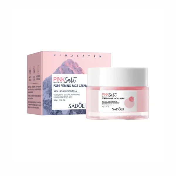 Crema Facial Sal Rosa del Himalaya con Ácido Hialurónico + Centella