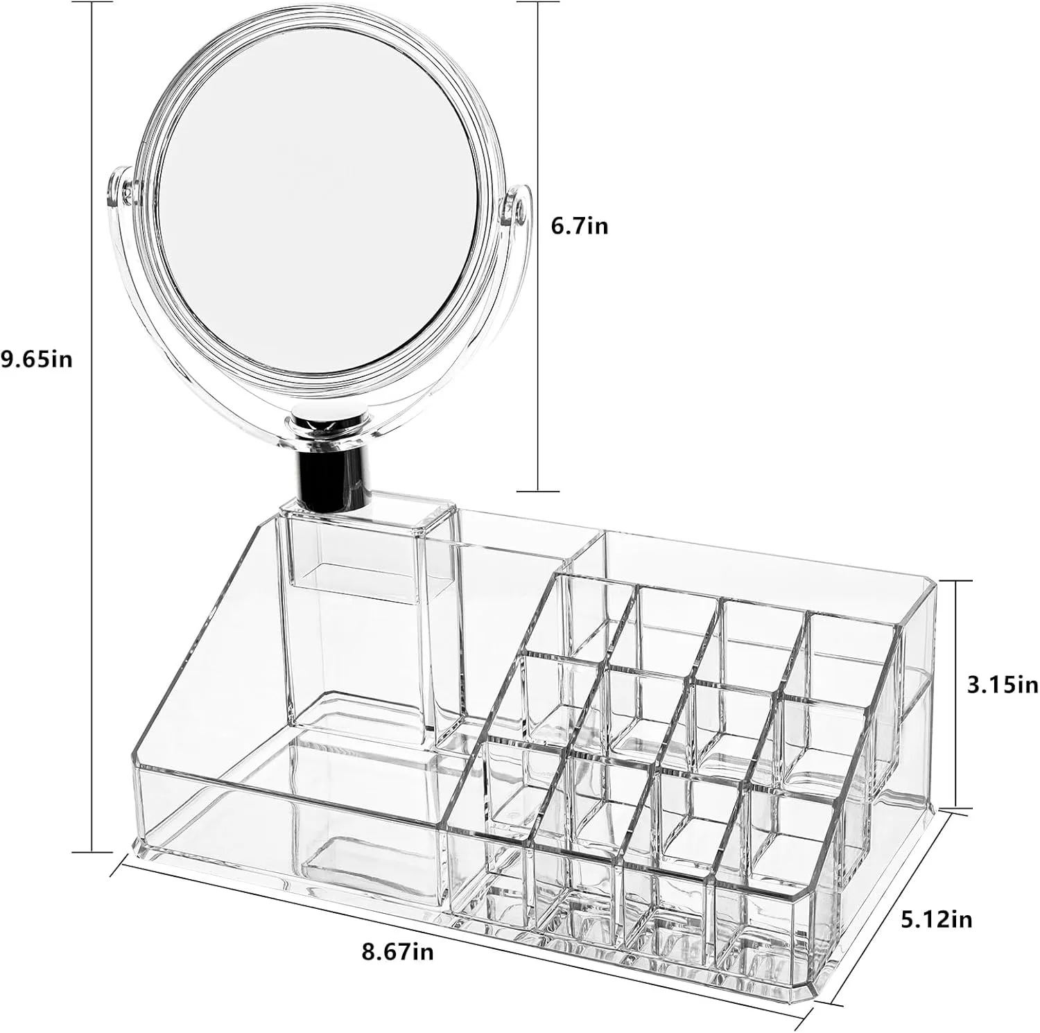 Organizador Acrilico + Espejo Doble - Imagen 2