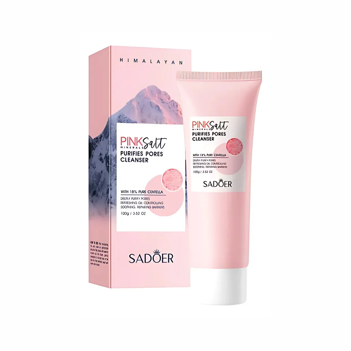 Jabón Facial Sal Rosa del Himalaya con Ácido Hialurónico + Centella - Imagen 1