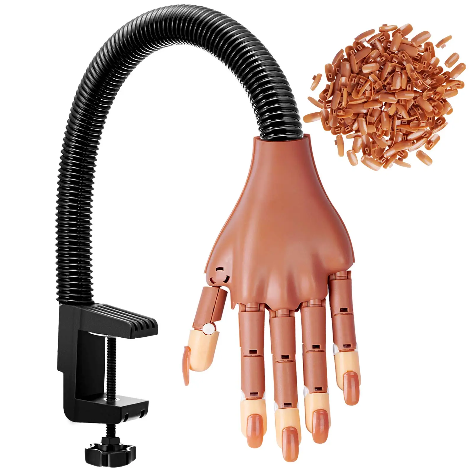 Set Mano Practica Nail Training Hand + Respuestos - Imagen 3