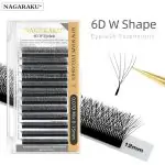 Pestañas Nagaraku Tipo W 6D 0.07- D