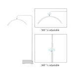 Media Luna Led Pedestal Hd-M8X 28Pulg - Imagen 2