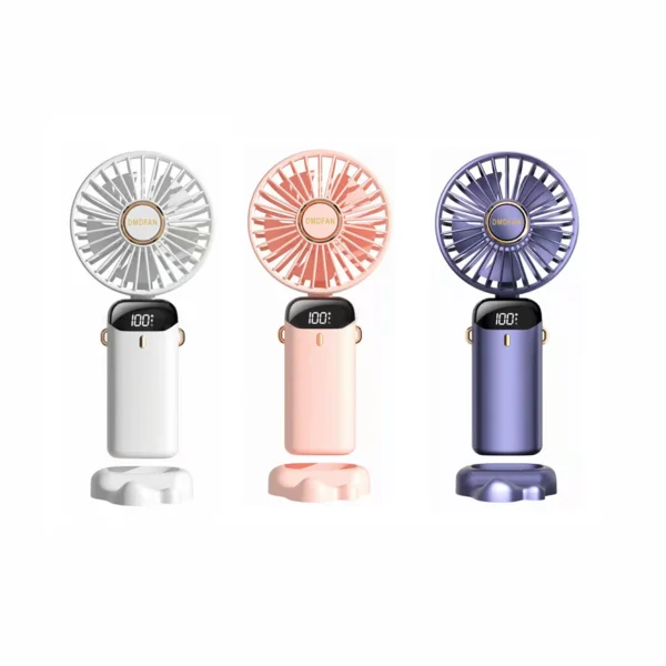 Ventilador Portatil Led Recargable Fan