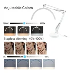 Lampara Fs-16X2 Media Luna Led Con Base - Imagen 2