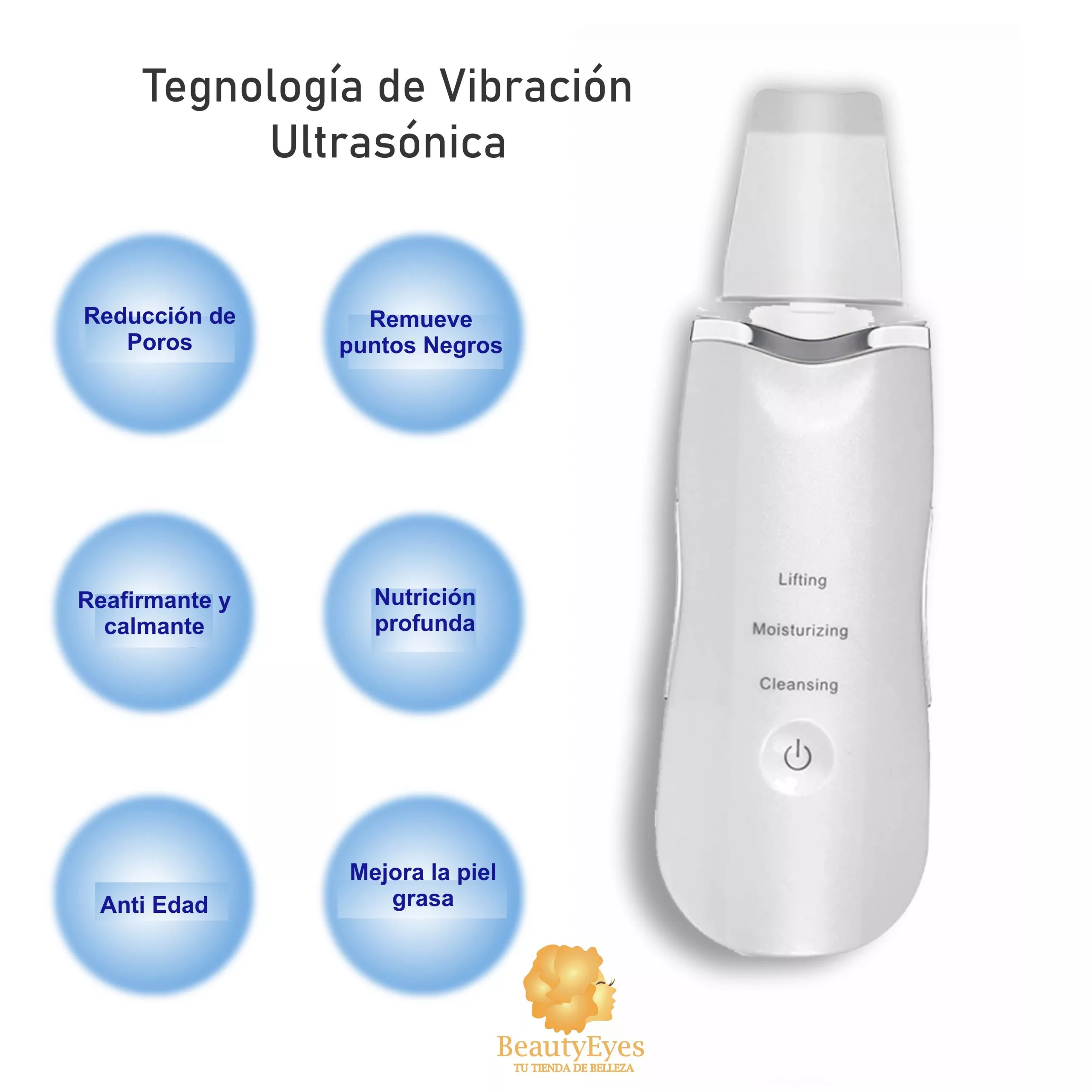 PEELING ULTRASONISO BLANCO 1 Peeling Ultrasonico Paleta Limpieza - Imagen 2