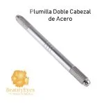 Tebori Microblading Doble Plumilla / cabezal en acero inoxidable - Imagen 6