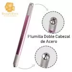 Tebori Microblading Doble Plumilla / cabezal en acero inoxidable - Imagen 7