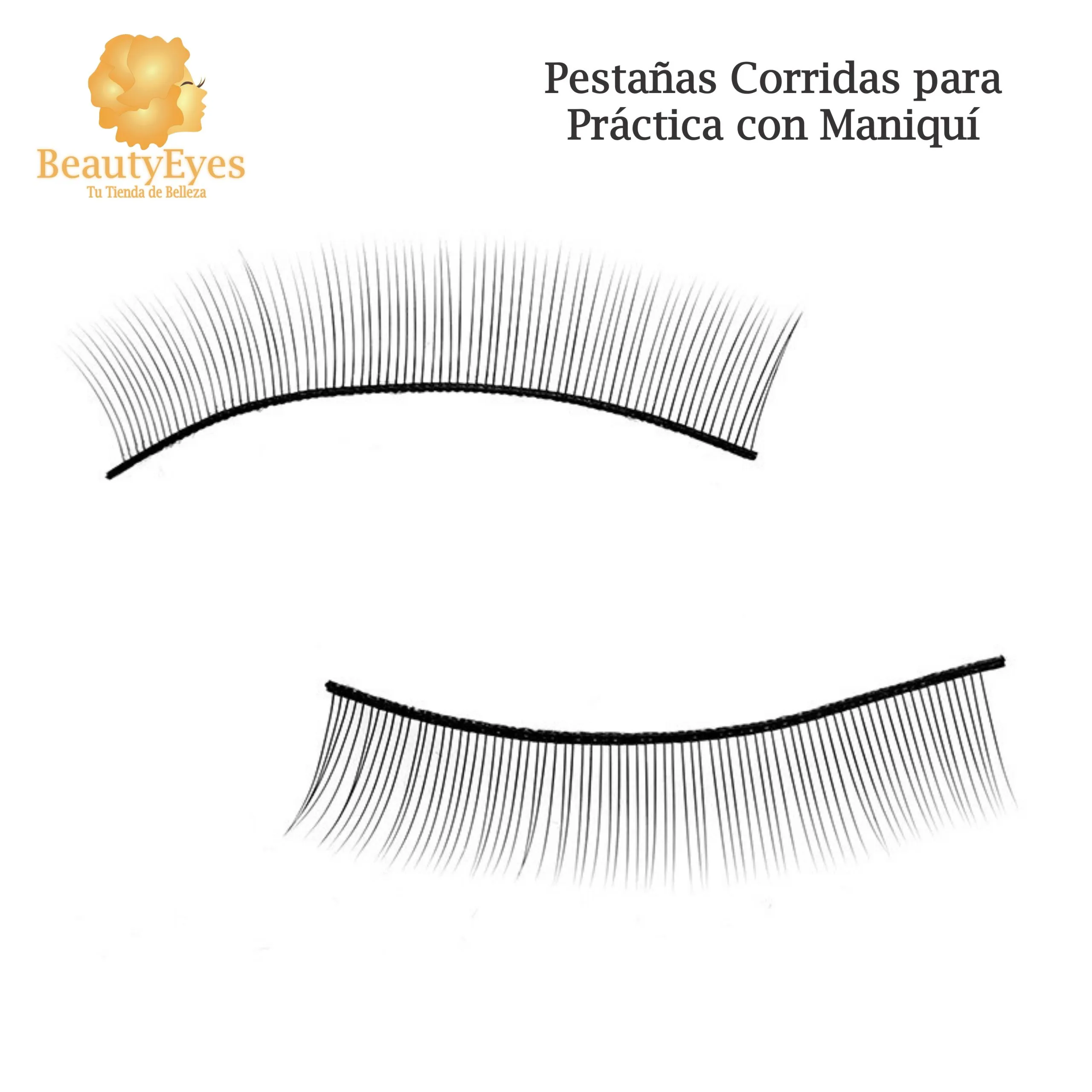 1 Set Pestañas Tiras Practica en Maniqui - Imagen 5