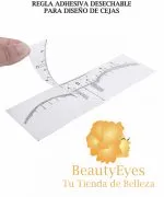 10 REGLA DESECHABLE ADHESIVA DISE?O DE CEJAS - Imagen 3