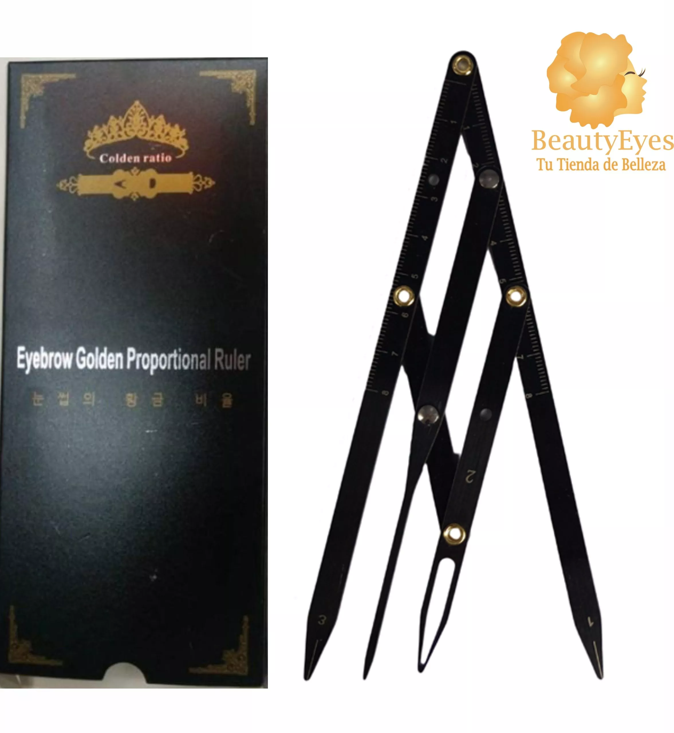 REGLA_COMPAS_4PUNTOS_3 Regla Compas 4 Puntas Microblading dise?o de cejas - Imagen 3