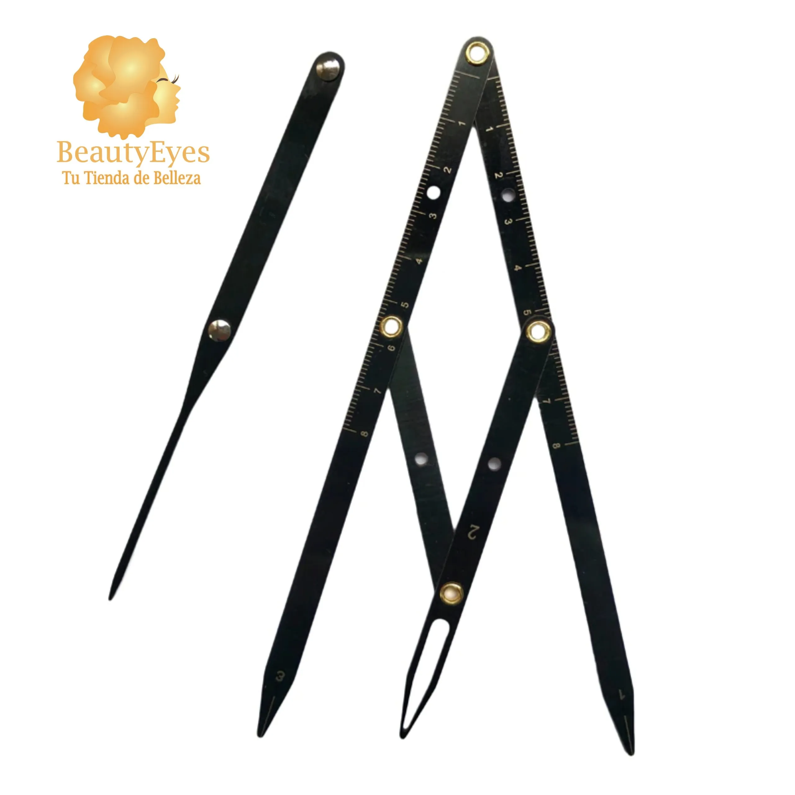 REGLA_COMPAS_4PUNTOS_5 Regla Compas 4 Puntas Microblading dise?o de cejas - Imagen 5