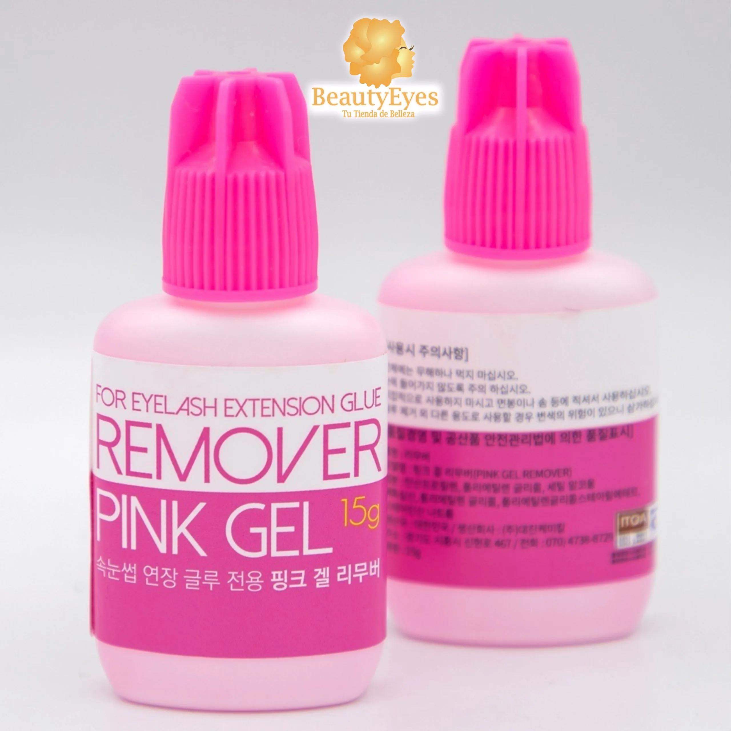 REMOVEDOR_GEL_PINK_2 REMOVEDOR PESTA?AS PINK 15 GR GEL UD - Imagen 1