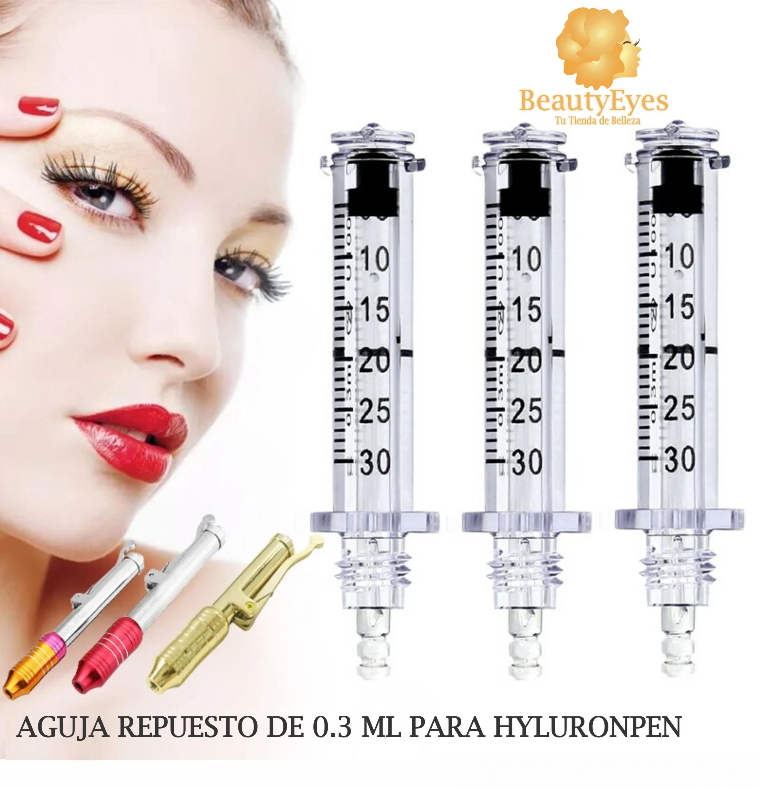 REPUESTOS HYLURONPEN_4 Geringa Cartucho de Hyaluron Pen de 0.3ml - Imagen 4
