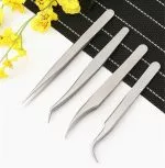 Set de 4 Pinzas para colocacion de Extensiones de pesta?as