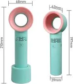 Mini Ventilador Recargable Portatil Abanico Sin Aspas - Imagen 8