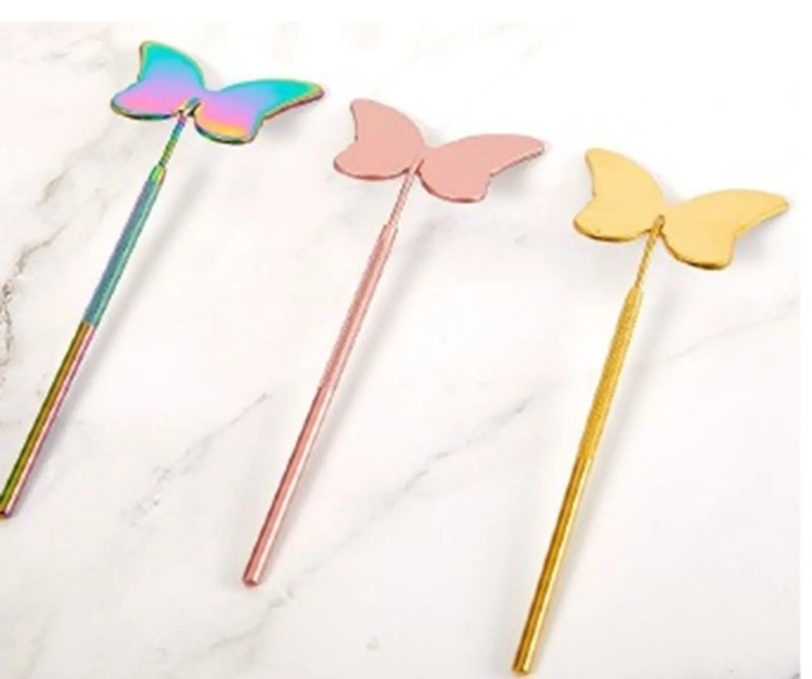 Espejo Liso Metal Mariposa - Imagen 1