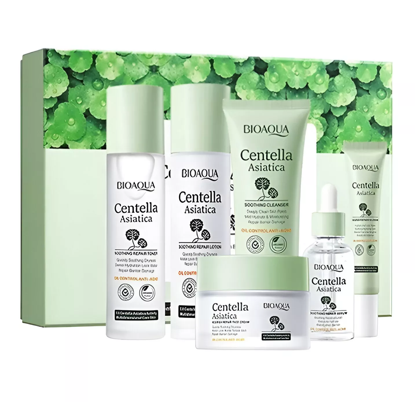 kit centella asiatica KIT FACIAL REPARACION PROFUNDA CENTELLA BIOAQUA 6 PCS - Imagen 1