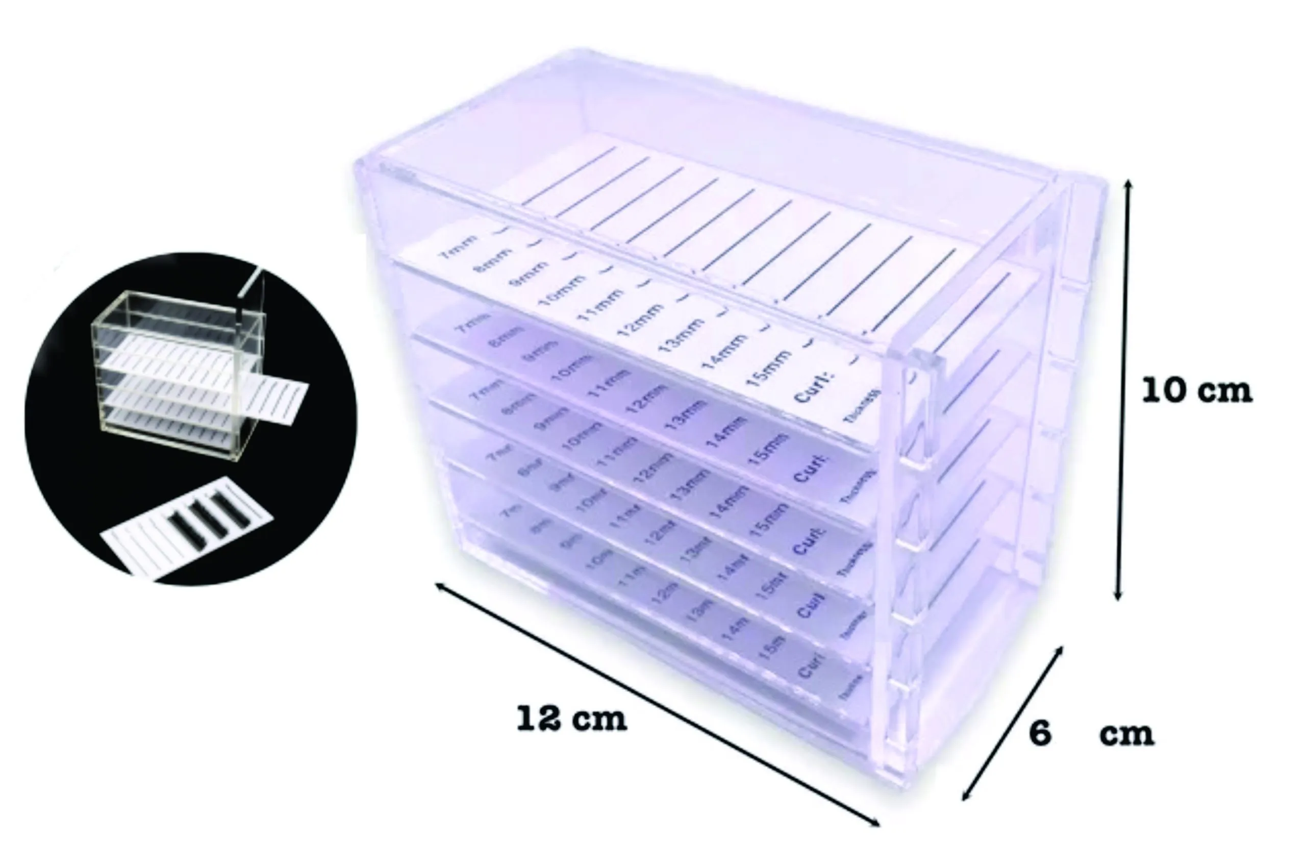 organizador 4 Organizador en Acrilico de Pestañas - Imagen 2